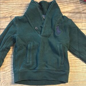 Polo by Ralph Lauren Green Fleece Hoodie Sweatshirt